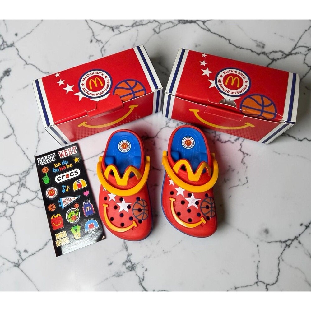 2026 McDonald's x All American Game x Crocs Happy Meal Toy Set Of 2